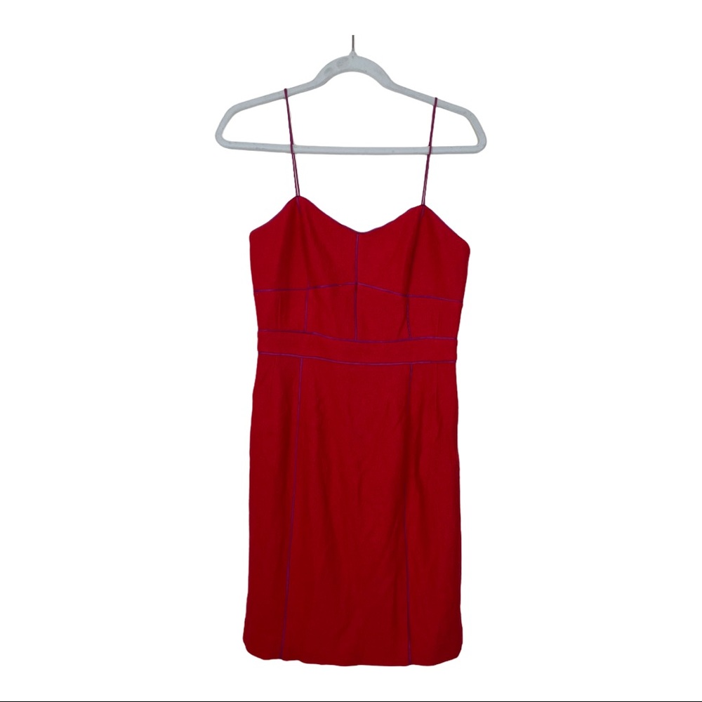 Banana Republic Size 6 Piped Corset Wool Dress - Picture 4 of 11
